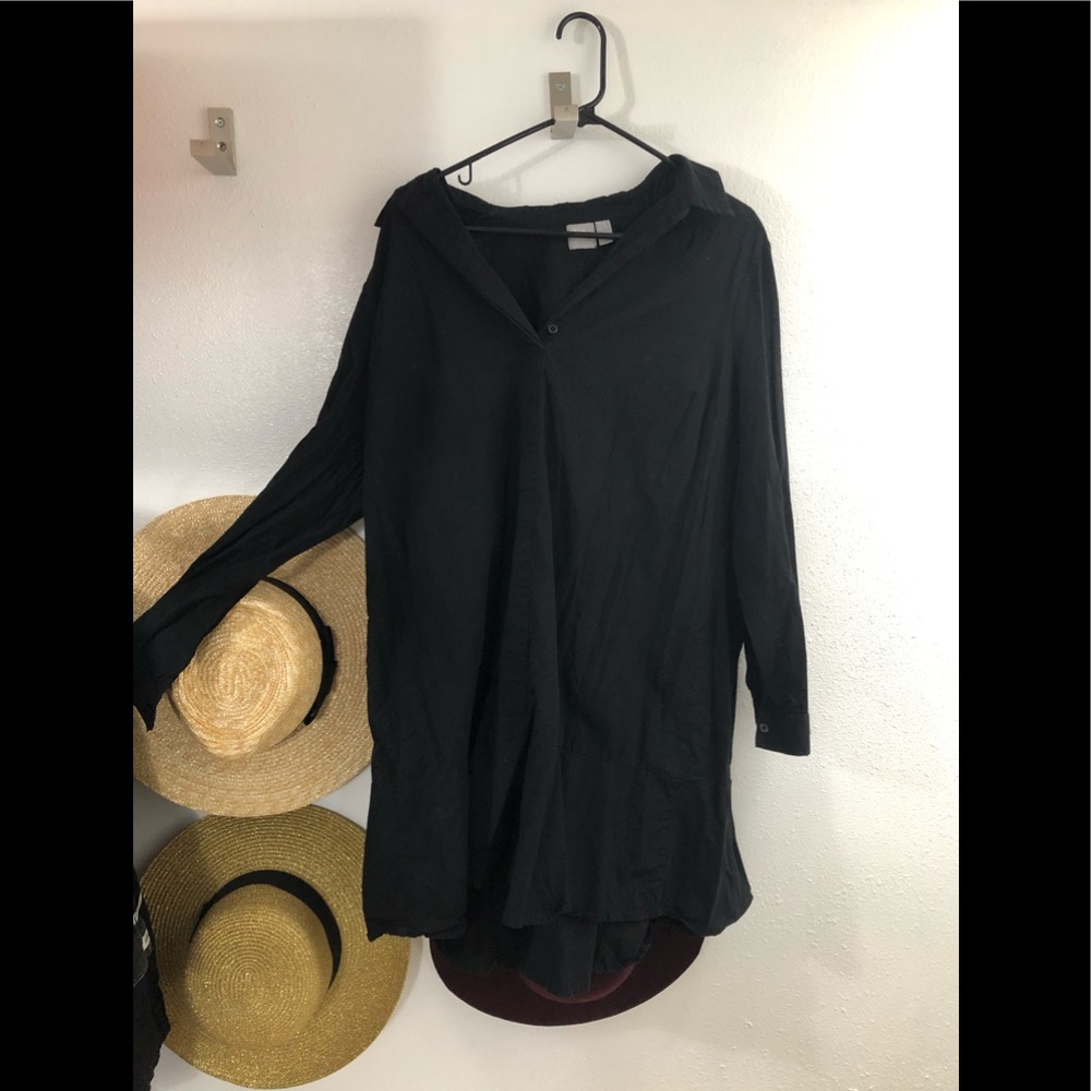 ASOS long sleeve peplum mini shirt dress